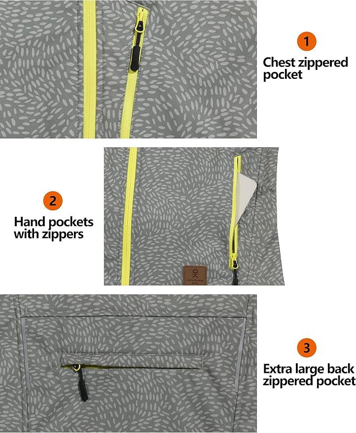 Little Donkey Andy Women's Fleece Lined Softshell Vest Lightweight Windproof Sleeveless Jacket for Hiking Outdoor Travel Golf