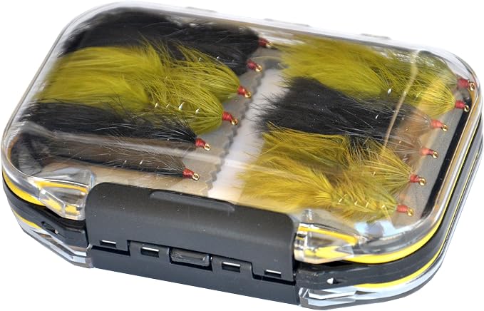 Outdoor Planet Premium Fly Fishing Flies Assortment, 12/24 /48 /66pcs Dry/Wet/Nymph/Streamer Flies, Trout/Bass/Panfish/Salmon Fishing Flies