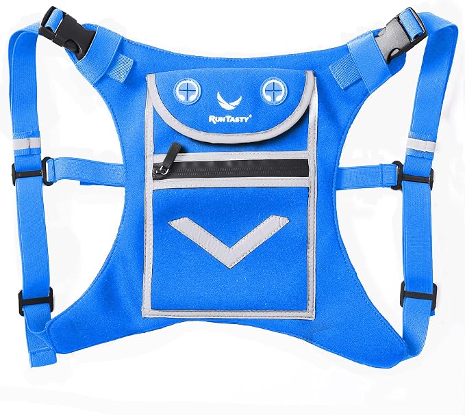 Running Mini Backpack Vest for Men & Women - Hi-viz gear, Holds Valuables, any Phone - Ideal for Fitness, Walking, Cycling!