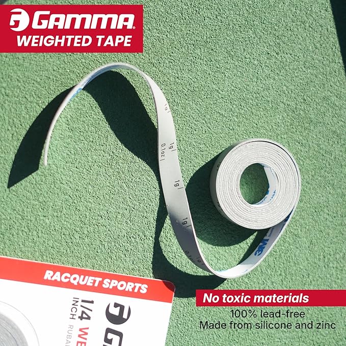 Gamma Weighted Tape – Adjustable Paddle & Racquet Weight for Enhanced Control, Power & Speed – Customizable Tape for Pickleball, Tennis, Padel Parent