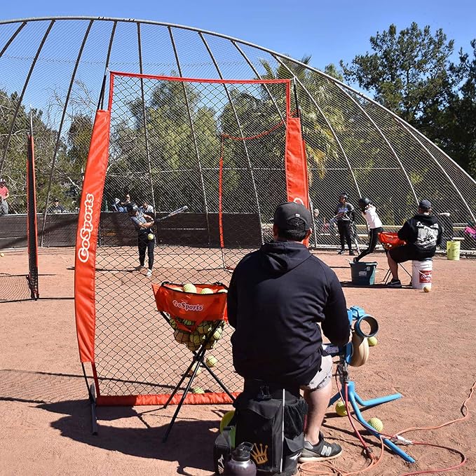 GoSports Baseball & Softball Pitching Screens - L Screen or I Screen - Pitcher Protection Net