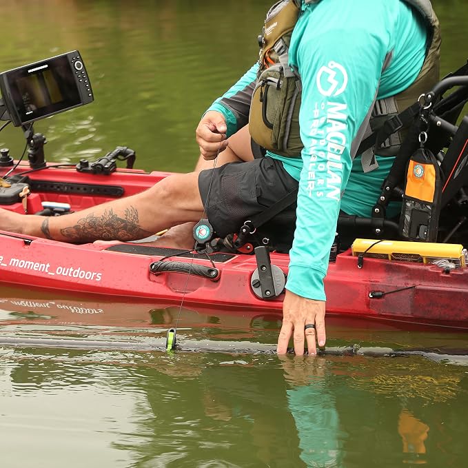 BOOMERANG TOOL COMPANY ProGrip Retractable Kayak Paddle Leash Tether for Fishing Rods, Canoe Oars, Paddles, and More