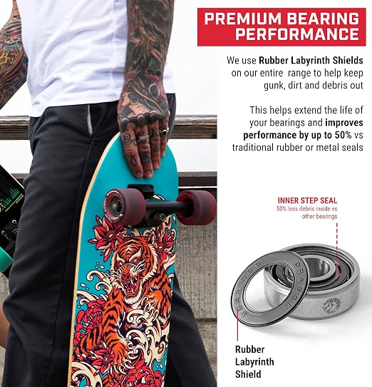 Fireball Dragon Race Oil Bearing Lubricant & Fireball Dragon Race Skateboard Bearings Bundle
