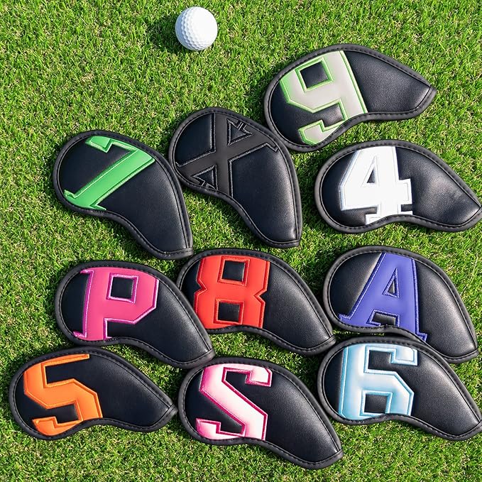 Craftsman Golf Magnetic Iron Headcovers Protective Cover with Large No. Available for Customize Name