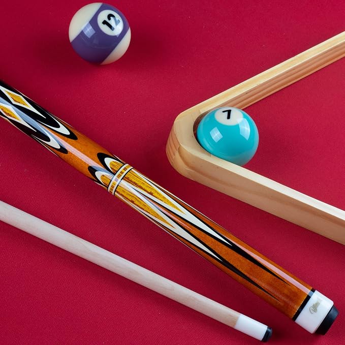Billmart Pool Cue Stick, Low Deflection Shaft Billiard Cue Sticks with Hard Case, Pool Table Sticks Queue, 19-21 oz Pool Que