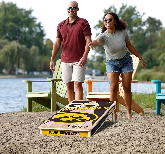 YouTheFan NCAA 2’ x 4’ Professional Wood Cornhole Game