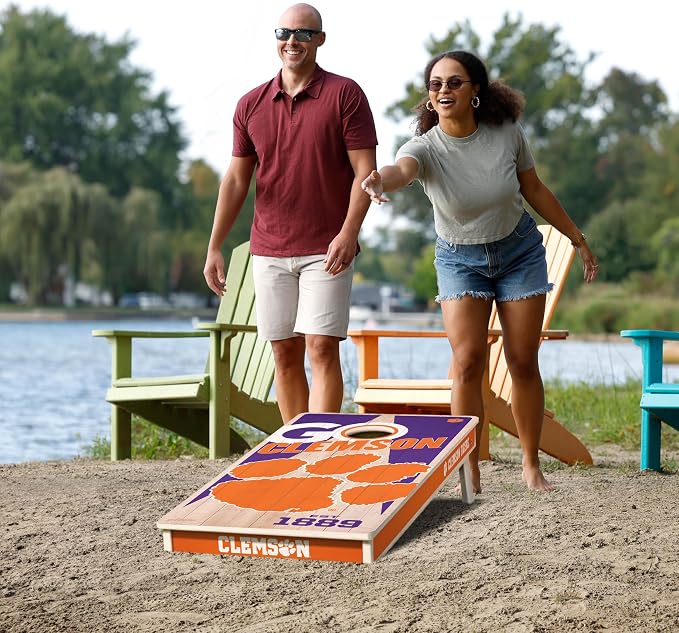 YouTheFan NCAA 2’ x 4’ Professional Wood Cornhole Game