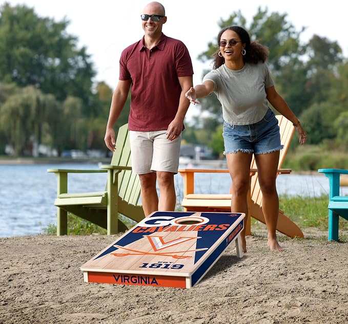 YouTheFan NCAA 2’ x 4’ Professional Wood Cornhole Game
