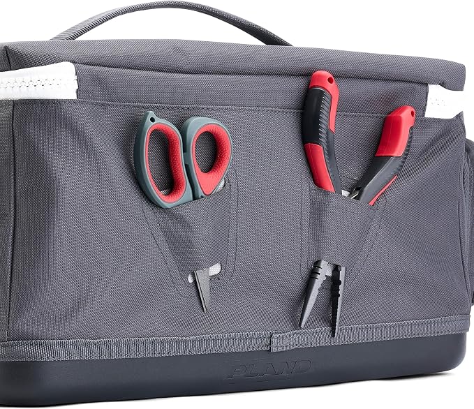 Plano Weekend 3600 Tackle Bag, Cutting-Edge Fishing Tackle Bag, Molded Waterproof Base, Spacious Storage, Die Cut Tool Sleeves, Daisy Chain Attachment Points