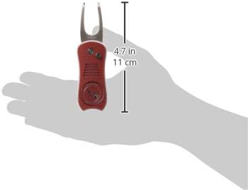 Team Golf NFL Gift Set Retractable Divot Tool with 3 Double-Sided Magnetic Ball Markers, Patented Single Prong Design, Causes Less Damage to Greens, Retractable Mechanism