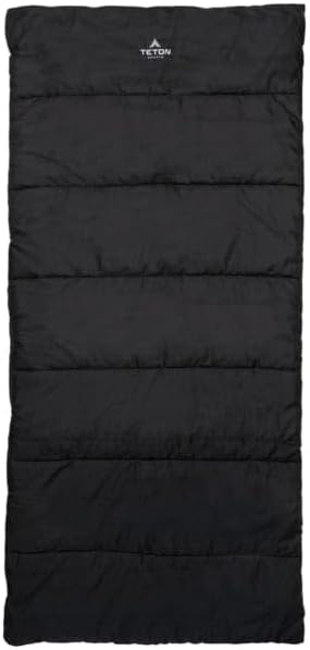 Teton Evergreen Sleeping Bag for Adults – Warm & Cozy All-Season Camping Sleeping Bag with Spacious Fit for Cold Weather or Mild Nights