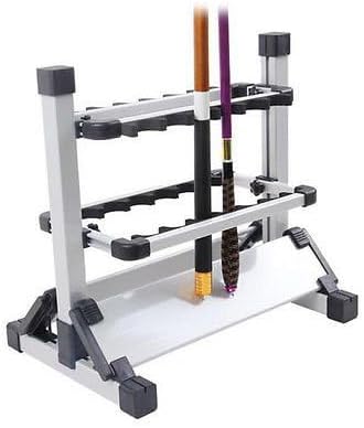 Pactrade Marine Fishing Rod Stand (12 to 24 Slots) - Fishing Pole Rack for Garage, Home, Cabin Floor | Cushioned, Lightweight, Easy-Access, Easy-Assembly | Great for Golf Clubs, Cue Sticks, and More