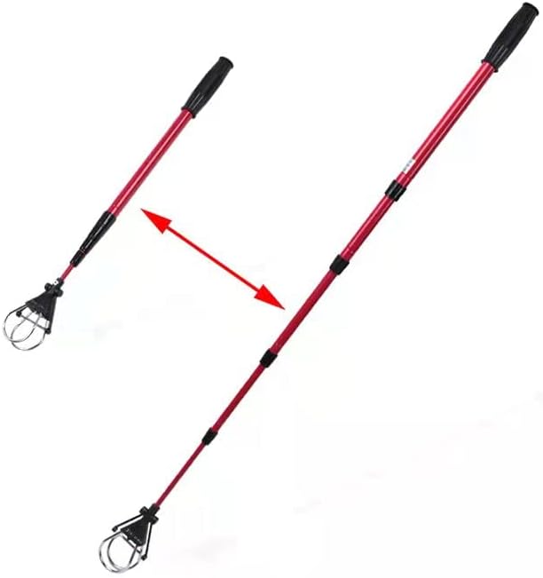 Club Golf Retriever for Water, Telescopic Retriever with Headcover, Stainless Telescopic Extendable Golf Ball Retriever