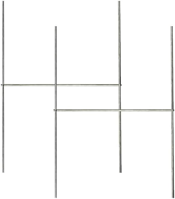 Generic 2 Pack of 10x15 Inch Metal Stakes for 18x12 or Similar Yard Signs Holder Replacement, Small, Gray