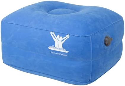 PAIN FREE AT SEA Posture Therapy Small Inflatable Block and Healing Aqua Strap/Yoga Belt Bundle