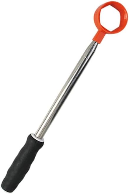 Golf Ball Retriever — Freely Extendable Stainless Steel Shaft, Hexagonal Ball-Gripper, and Secure, Non-Slip Handle