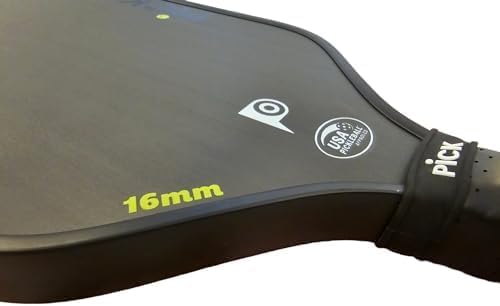 PiCK RP700 Professional Raw Carbon Fiber Pickleball Paddles, 16mm Polypropylene Honeycomb Core Improves Pickle Ball Placement and Control, USA Pickleball Approved (RP700)