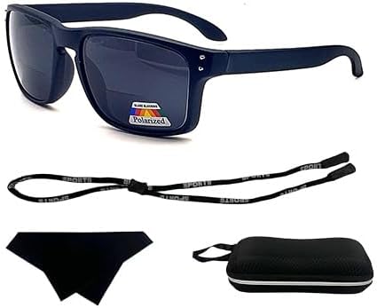 Polarized & Bifocal Reader Sunglasses for Men Women, Wrap Sports Sun Reading Glasses UV Protection