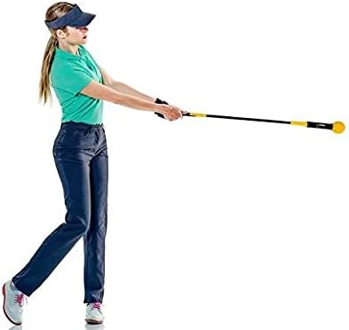 Easier Golfing PowerFlex Golf Swing Trainer - Golf Whip Weighted Swing Aid Improves Distance, Speed & Consistency, Golf Training Stick, Warm Up Swing Stick for Tempo and Swing Plane
