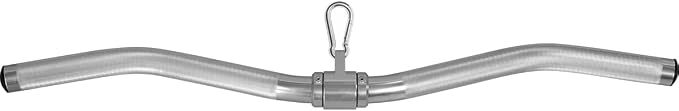 Lat Pulldown Attachments, Straight Bar Cable Attachments, Lat Pull Down Bar, Curl Pulldown Bar, Sturdy & Lightweight Aluminum, Non-Slip Grip, Full Rotation, Max Load 1000LBS