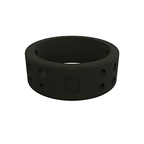 Women's Black Perforated Silicone Ring Size 05