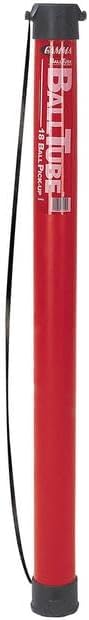 Gamma Sports Tennis Ball Tube Pickup – 18-Ball Capacity with Carry Strap and Durable Rubber End Caps with Fence Clips – Quick Court Cleanup Tool for Players, Coaches & Instructors