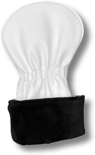 Leather Golf Headcovers Set of 3 – Driver (1), Fairway Wood (W) & Hybrid (H) – Premium Retro PU Leather Golf Club Head Covers – Fits 460cc – Detroit Golf Co.