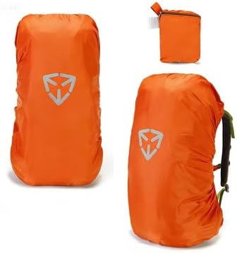 Waterproof backpack rain cover, outdoor backpack pack covers 30L-70L backpack (Orange, XX-Large)
