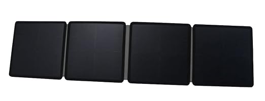 Lion Energy Folding Portable Solar Panel 50 Watt 12 Volt, 1 USB-A, 1 USB-C with Kickstand for RV, Off-Grid, Camping, Travel