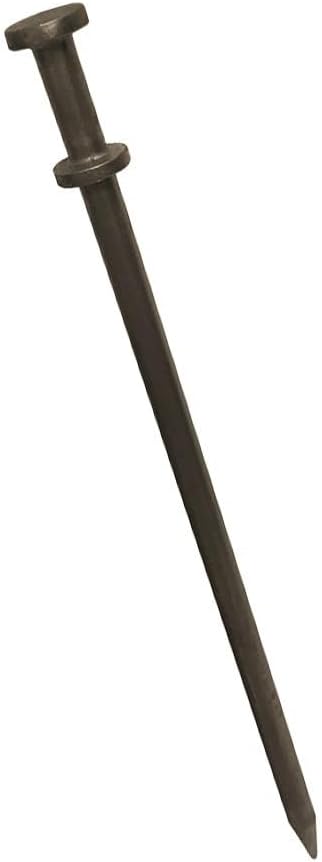 Double Head Tent Stakes - Heavy Duty Steel Tent Stakes, Versatile Ground Spikes to Anchor Commercial Inflatables, Party Tents, and Outdoor Camping Shelters, 3/4 x 24 Inch, 25-Pack