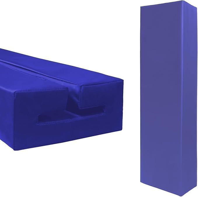 Katop Premium I-Beam Flange Pad - Black & Blue - Fits 5" 6" 8" 10" 12" Size I-Beams - Waterproof Surface - All Weather Use - Indoor & Outdoor - 2" Thick Superior Filling Material