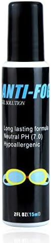 LifeArt Anti Fog Spray for Swim Goggles, Ski Masks, Snorkeling and Diving Masks, Prevents Fogging, Anti-Static, Streak-Free, Unscented, Alcohol and Ammonia Free