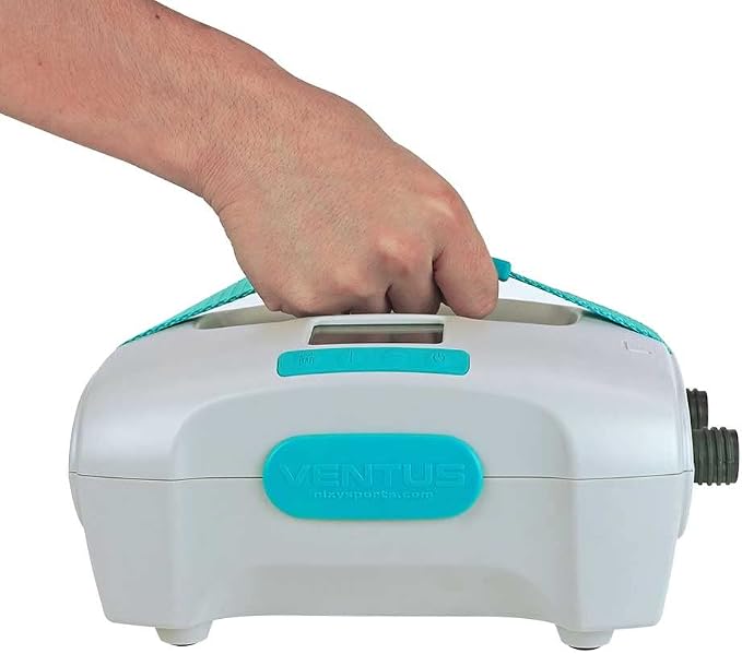 Ventus SUP Pump, iSUP Electric Air Pump for Inflatable Stand Up Paddle Boards by NIXY, 1-20PSI High Pressure, 12V Dual Stage and Auto-Off Function - 7 Nozzles Great for Inflatable SUP, Kayak, and More