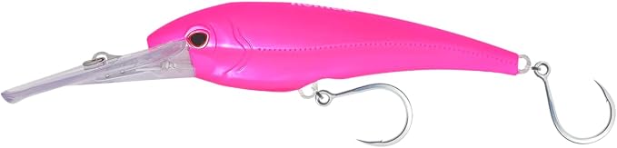 Nomad Design DTX Minnow with Patented Autotune System - Distressed Baitfish Swimming Action, BKK Diablo