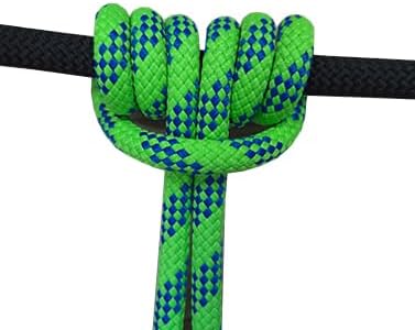 SEAMUS 8mm Prusik Accessory Cord 30M (100ft) UIAA Rock Climbing Rope 14Kn High Tensile Strength Rock Climbing Accessories Cord Double Braid Nylon Cord for Mountain Tree Climbing,Fire Rescue