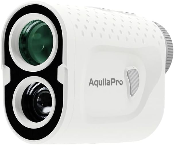 AquilaPro N1 Golf Rangefinder with Slope, 1000 Yards, Rangefinder Golf, 0.5 Yard Accuracy, 7X Magnification, Flag Lock Vibration, Rechargeable Golf Range Finder