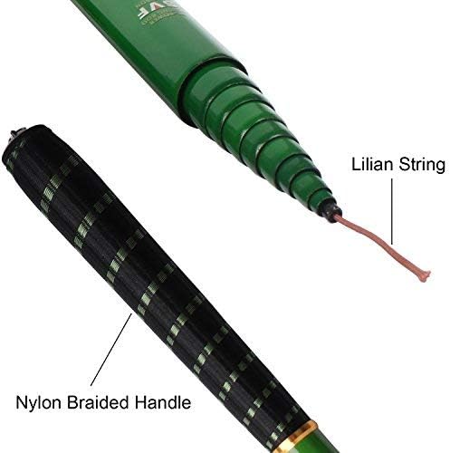 Goture Telescopic Tenkara Fishing RodPortable Hand Fishing Poles 12-24Ft | Reinforced ultralight blank resists cracking on hard runs; ideal all-round length for stream, pond & lake bank fishing