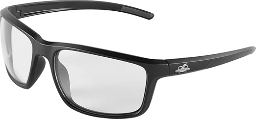 Bullhead Safety Eyewear Pompano Glasses – Anti-Fog, Lightweight, Scratch Resistant, UV Light Blocking Sunglasses for Driving, Golf, Boating, Outdoor Work, Clear Lens