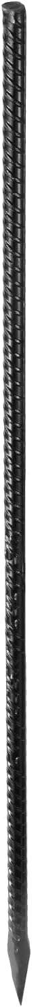 VEVOR Rebar Stakes, 24-Inch, Heavy-Duty 0.47 in Diameter, Straight Galvanized Steel Ground Anchors with Chisel Point End & Rust-Resistant Coating, for Gardening Support, Fence, Camping Tents (20-Pack)
