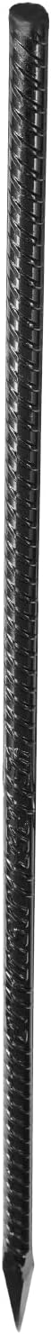 VEVOR Rebar Stakes, 24-Inch, Heavy-Duty 0.47 in Diameter, Straight Galvanized Steel Ground Anchors with Chisel Point End & Rust-Resistant Coating, for Gardening Support, Fence, Camping Tents (20-Pack)
