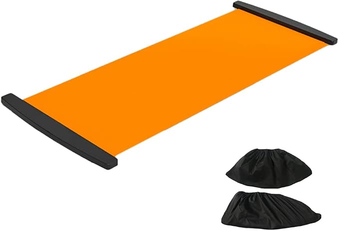 Slide Board for Workout with End Stops Anti Slip Slide Mat Training for Leg, Pot Training Fitness and Improve Balance Ability