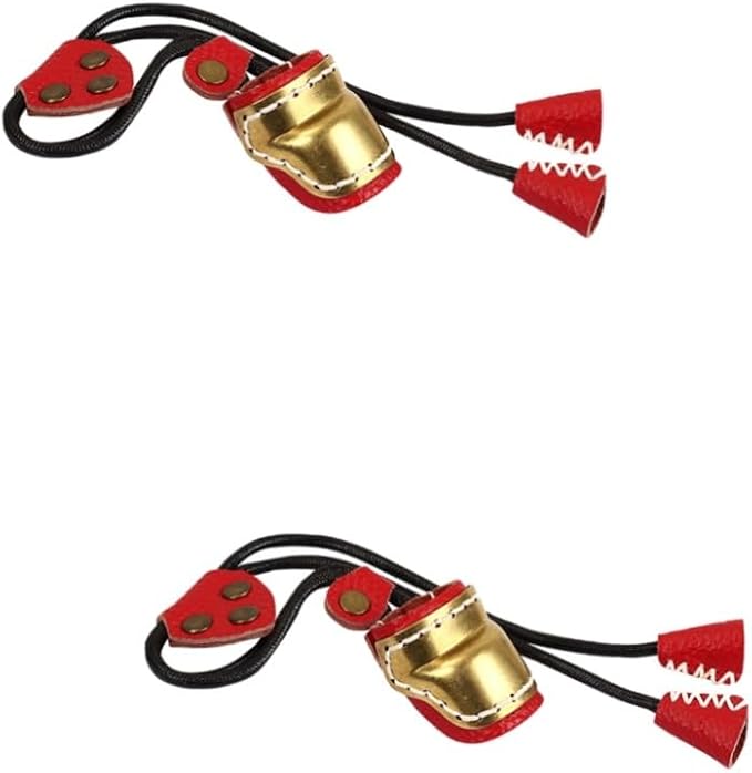 BESPORTBLE 2pcs Guard Sleeve Bow Fingers Outdoor Cover Finger Protection Right Archery Copper for Shooting