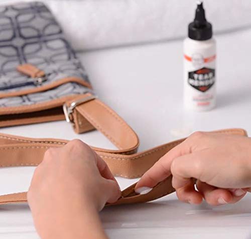 Tear Mender Instant Fabric & Leather Adhesive Kit with Patch for Jeans, 2 oz Bottle, Liquid, TM-3