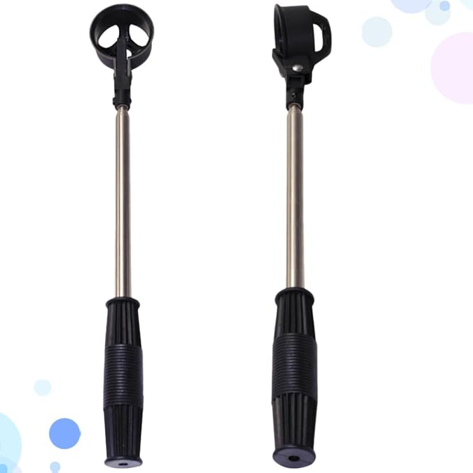 2pcs Stainless Steel Golf Ball Retriever with Telescopic Design and Comfortable Handle, 2m Length Pickup Tool for Easy On-Course Ball Retrieval