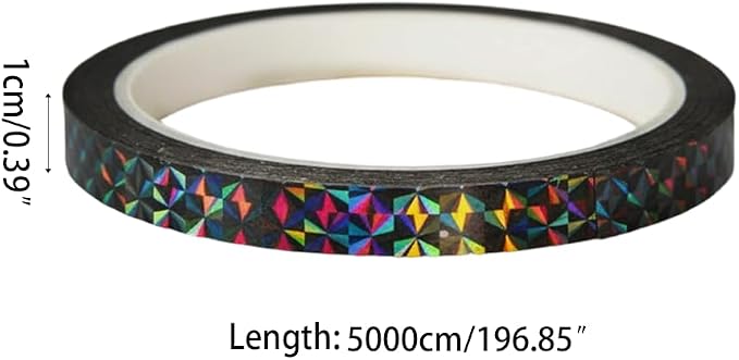 Fishing Lure Tape, 3 Rolls Reflective Fish Scales Film Adhesive Fishing Hard Lures Sticker for Freshwater Saltwater（3 * 50M）