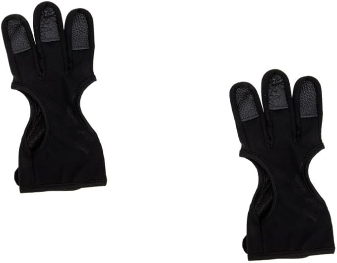 Yardwe 2pcs Archery Finger Stall Gloves Professional Archery Equipment Supply Accessory Professional