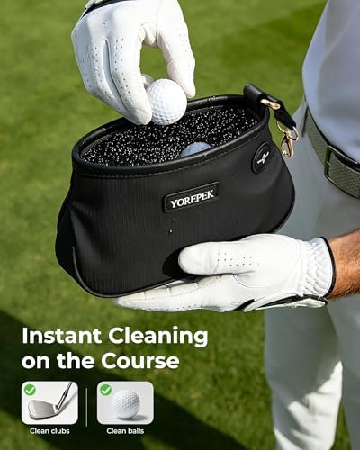 YOREPEK 2 Layer Golf Trunk Organizer 3-in-1 Golf Club Cleaner Set