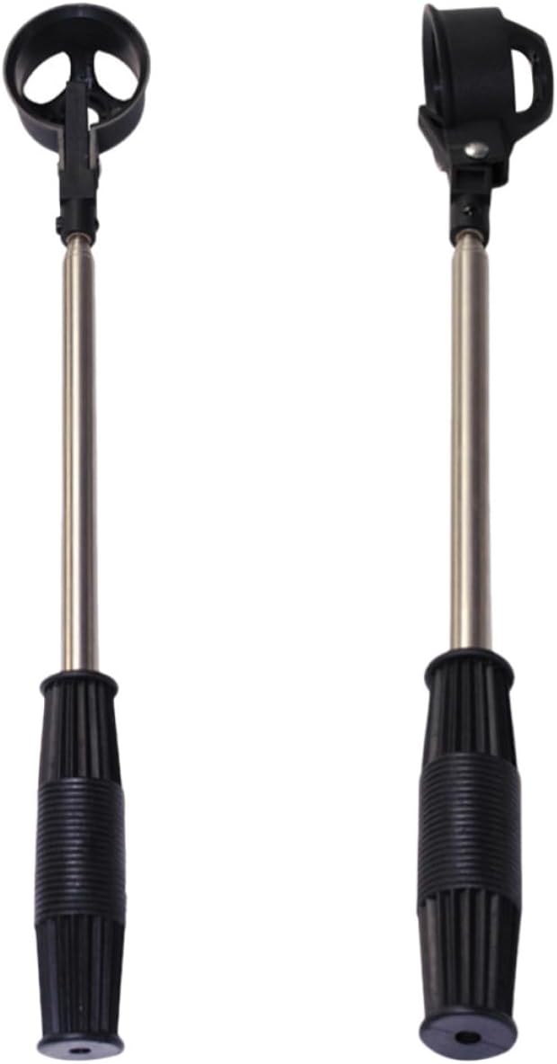 OSALADI 2pcs Stainless Steel Telescopic Golf Ball Retriever Picker Comfortable Handle Portable 2m Shaft Tool for Convenient Ball Collection on Field