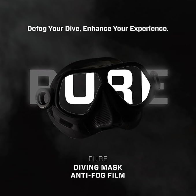 #270Pro - PURE Anti-Fog Film for POSEIDON Diving Masks for Scuba Diving, Snorkeling, Freediving