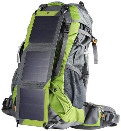 Xplorer Globetrotter 42 | Ultra Durable Hiking Solar Backpack Lime Green with Removable 10 Watt Panel | Charges USB devices including Smartphones, Tablets, GPS, and more up to 5V